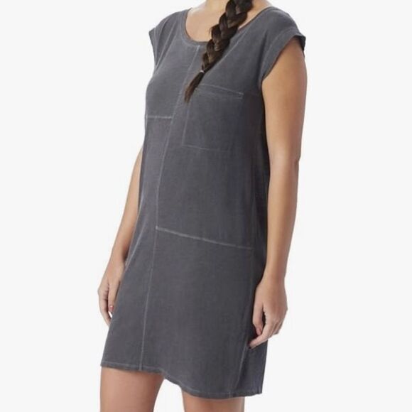 Patch Rag Slub Le Cote Gray Pocket Alternative Apparel Dress Womens Large - Picture 4 of 16
